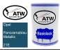 Preview: Opel, Panoramablau Metallic, 21E: 500ml Lackdose, von ATW Autoteile West.